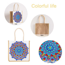 Load image into Gallery viewer, 5D Diamond Painting Linen Bag DIY Mandala Shopping Handbag Tote (GT5003)
