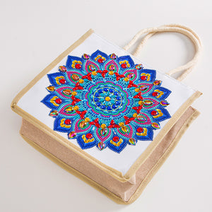 5D Diamond Painting Linen Bag DIY Mandala Shopping Handbag Tote (GT5003)