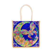 Load image into Gallery viewer, 5D Diamond Painting Linen Bag DIY Butterfly Shopping Handbag Totes (GT5009)
