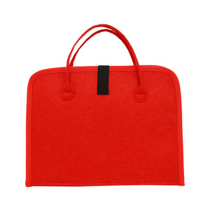 18 Pocket Diamond Painting Drill Storage Handbag Felt DIY Mosaic Bags (Red)