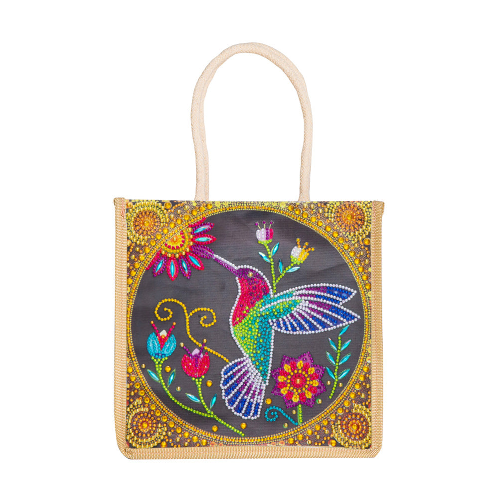 5D Diamond Painting Handbag DIY Bird Linen Shopping Storage Bags (GT5010)