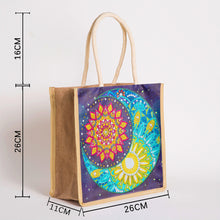 Load image into Gallery viewer, 5D Diamond Painting Handbag DIY Moon Linen Shopping Storage Bags (GT5011)
