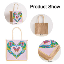 Load image into Gallery viewer, 5D Diamond Painting Handbag DIY Butterfly Shopping Storage Bags (GT5012)
