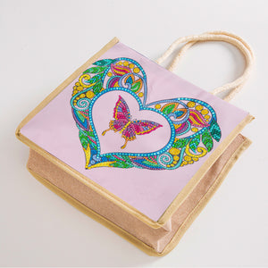5D Diamond Painting Handbag DIY Butterfly Shopping Storage Bags (GT5012)