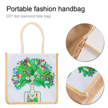 Load image into Gallery viewer, 5D Diamond Painting Handbag DIY Beauty Linen Shopping Storage Bags (GT5013)
