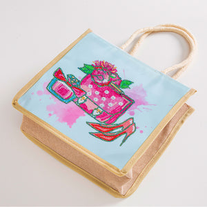 5D Diamond Painting Handbag DIY Shoes Linen Shopping Storage Bags (GT5014)