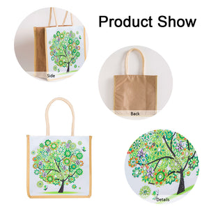 5D Diamond Painting Handbag DIY Spring Linen Shopping Storage Bags (GT5015)