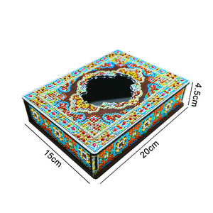 Special Shaped Bright Drill DIY Mandala Diamond Painting Jewelry Box Kit (MH201)