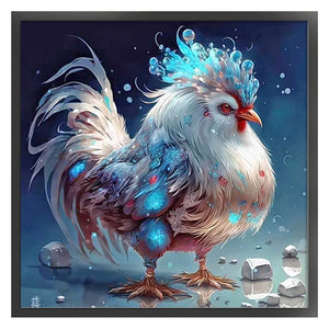 Chicken Artwork (45*45CM) 9CT 4 Stamped Cross Stitch