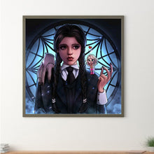 Load image into Gallery viewer, Wednesday Adams 40*40CM(Canvas) Full Round Drill Diamond Painting
