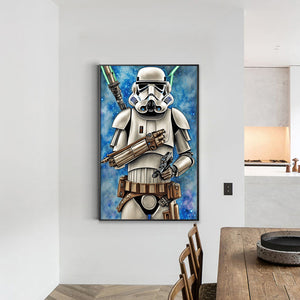 Star Wars Stormtrooper 40*60CM(Canvas) Full Round Drill Diamond Painting