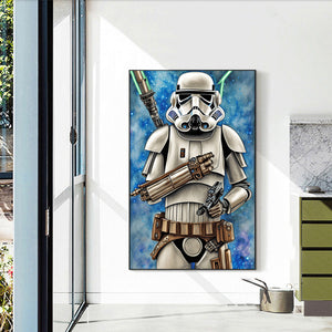 Star Wars Stormtrooper 40*60CM(Canvas) Full Round Drill Diamond Painting