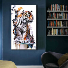 Load image into Gallery viewer, Tiger 45*80CM(Canvas) Full Round Drill Diamond Painting

