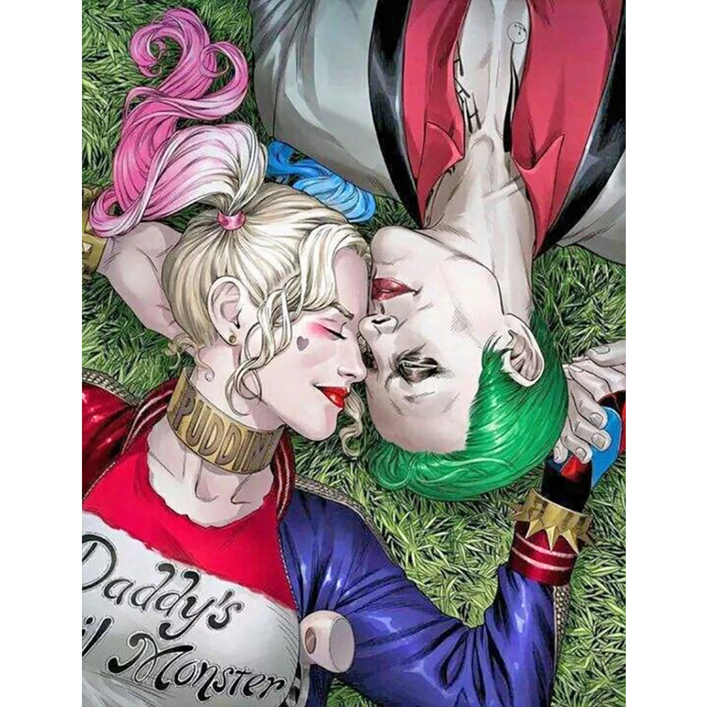 Harley Quinn And The Joker 50*60CM(Canvas) Full Round Drill Diamond Painting