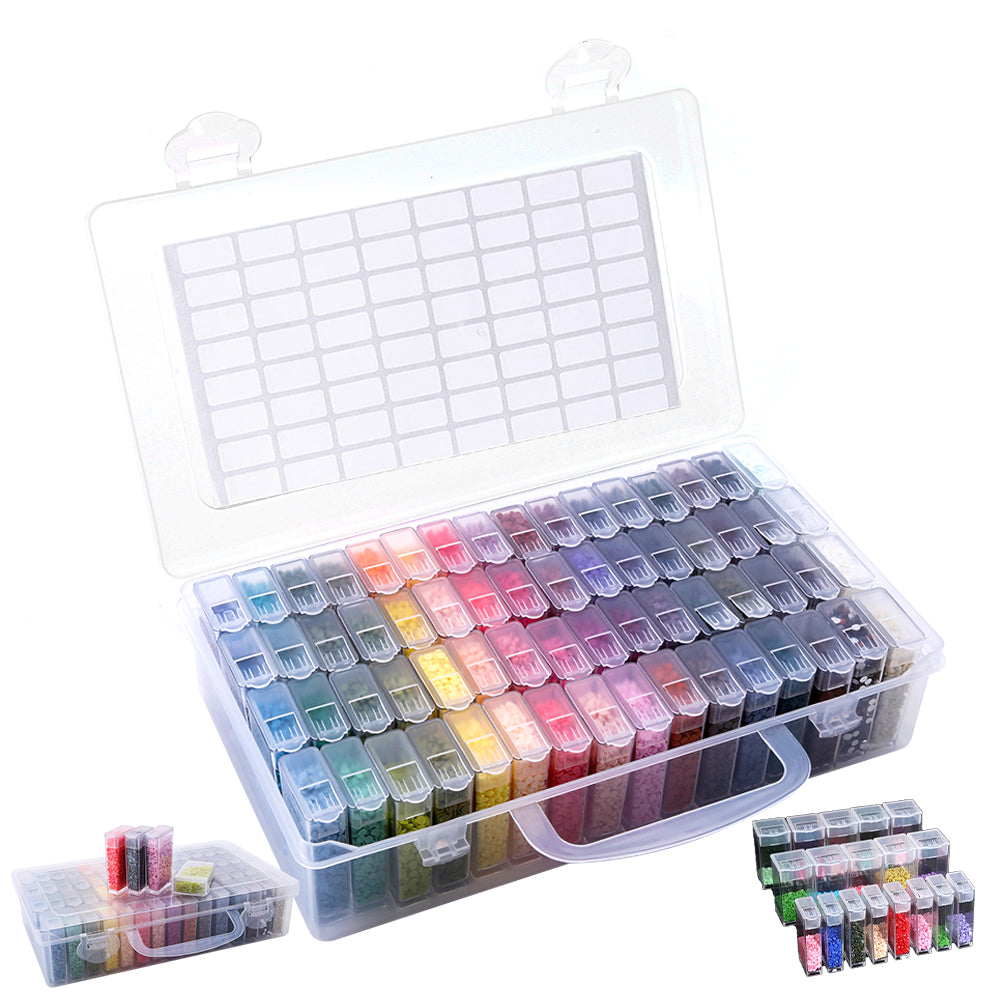 64 Grids Diamond Painting Storage Containers Box for Beads Art DIY Crafts