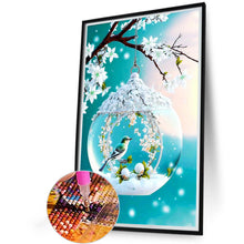 Load image into Gallery viewer, Glass Bird With Water Droplets 40*60CM(Canvas) Full Round Drill Diamond Painting
