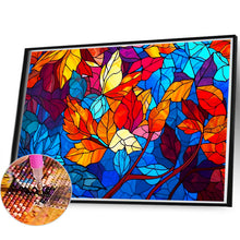 Load image into Gallery viewer, Glass Leaf Painting 60*40CM(Canvas) Full Round Drill Diamond Painting
