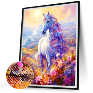 Unicorn 30*40CM(Canvas) Full Round Drill Diamond Painting
