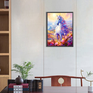 Unicorn 30*40CM(Canvas) Full Round Drill Diamond Painting