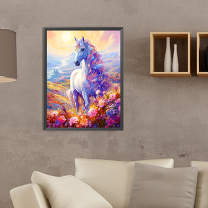 Unicorn 30*40CM(Canvas) Full Round Drill Diamond Painting