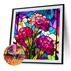 Glass Cockscomb 40*40CM(Canvas) Full Round Drill Diamond Painting
