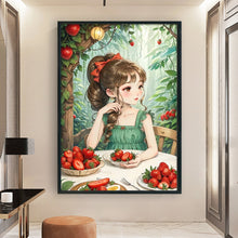 Load image into Gallery viewer, Yishu - Strawberry Girl In The Forest - 40*60CM 11CT 3 Stamped Cross Stitch

