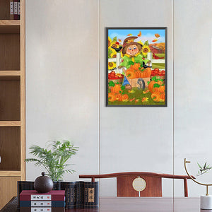 Thanksgiving For The Harvest 30*40CM(Canvas) Full Round Drill Diamond Painting