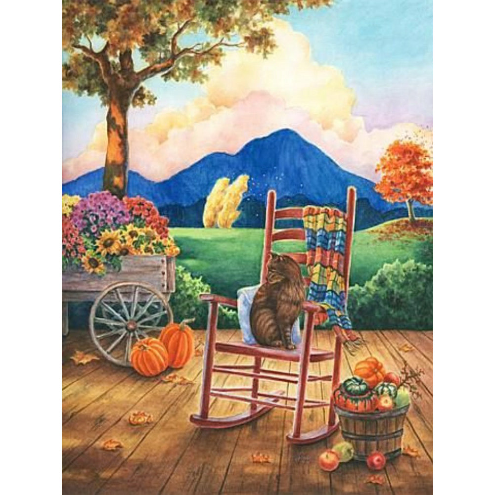 Thanksgiving For The Harvest 30*40CM(Canvas) Full Round Drill Diamond Painting