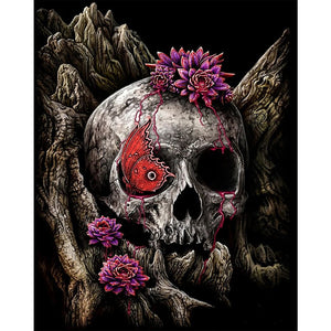 Yishu - Skeleton - 50*63CM 11CT 3 Stamped Cross Stitch
