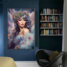 Load image into Gallery viewer, Yishu - Girl With Flowers - 50*75CM 11CT 3 Stamped Cross Stitch
