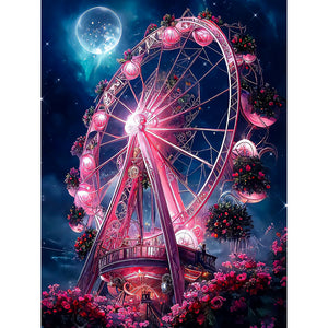 Ferris Wheel 30*40CM(Canvas) Full Round Drill Diamond Painting