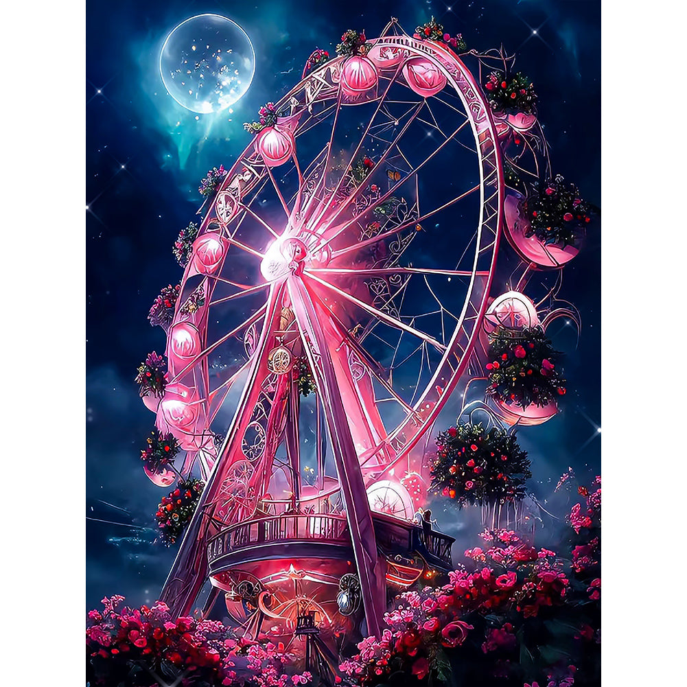 Ferris Wheel 30*40CM(Canvas) Full Round Drill Diamond Painting