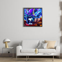 Load image into Gallery viewer, Magic Black Cat 50*50CM(Canvas) Full Round Drill Diamond Painting
