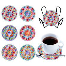 Load image into Gallery viewer, 6pcs Coaster Set Classic Mandala DIY Holiday Christmas Waterproof
