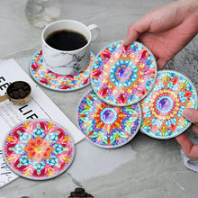 Load image into Gallery viewer, 6pcs Coaster Set Classic Mandala DIY Holiday Christmas Waterproof
