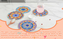 Load image into Gallery viewer, 6pcs Coaster Set Classic Mandala DIY Holiday Christmas Waterproof
