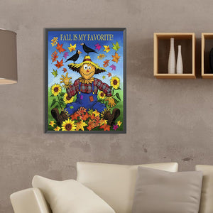 Scarecrow 30*40CM(Canvas) Full Round Drill Diamond Painting