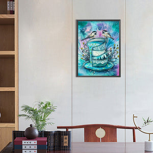 Overturned Cup 30*40CM(Canvas) Full Round Drill Diamond Painting