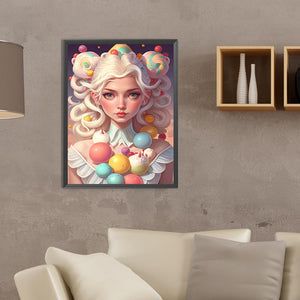 Candy Girl 30*40CM(Canvas) Full Round Drill Diamond Painting