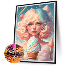 Load image into Gallery viewer, Candy Girl 30*40CM(Canvas) Full Round Drill Diamond Painting
