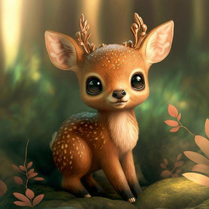 4PCS Cute Animals 30*30CM(Canvas) Full Round Drill Diamond Painting