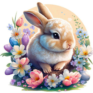 4PCS Cute Animals 30*30CM(Canvas) Full Round Drill Diamond Painting