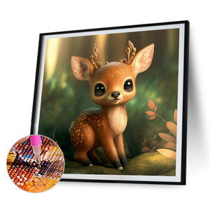 4PCS Cute Animals 30*30CM(Canvas) Full Round Drill Diamond Painting
