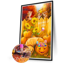 Load image into Gallery viewer, Playful Cat And Sleeping Dog 40*60CM(Canvas) Full Round Drill Diamond Painting
