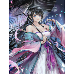 Girl 30*40CM(Canvas) Full Round Drill Diamond Painting