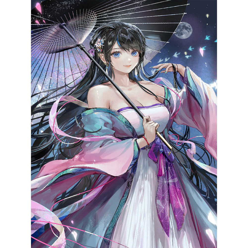 Girl 30*40CM(Canvas) Full Round Drill Diamond Painting
