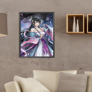 Girl 30*40CM(Canvas) Full Round Drill Diamond Painting