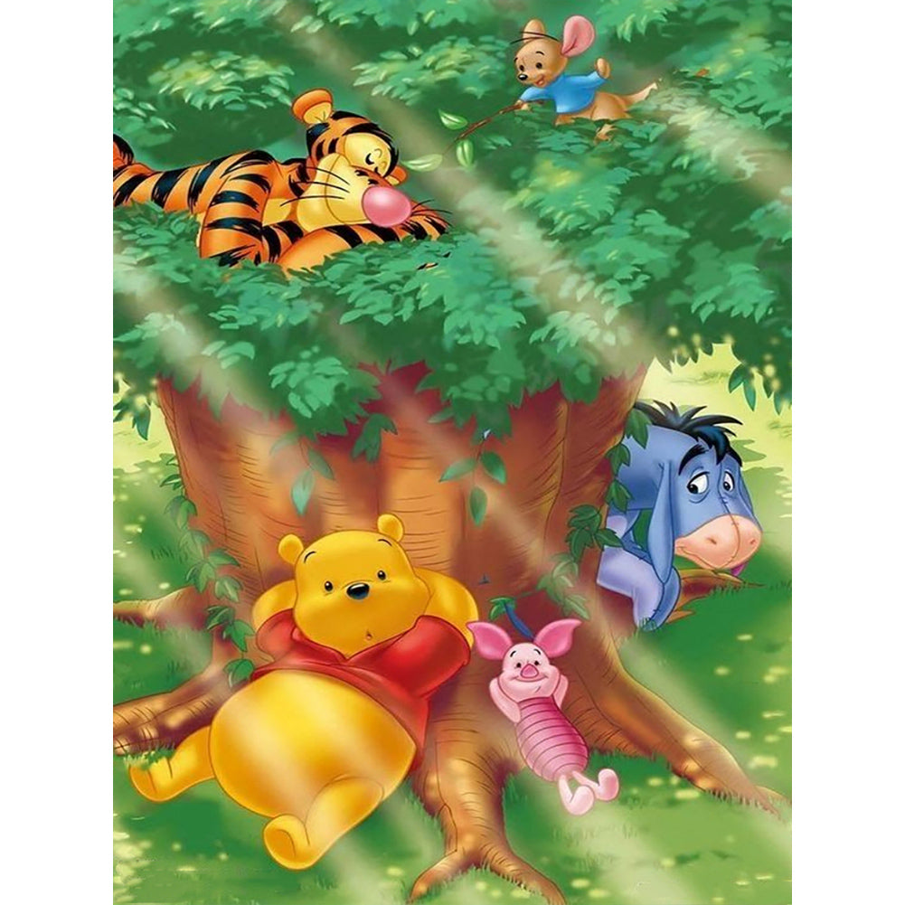 Winnie The Pooh 30*40CM(Canvas) Full Round Drill Diamond Painting