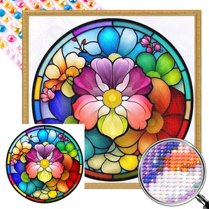 Glass Painting 40*40CM(Picture) Full Round Drill Diamond Painting