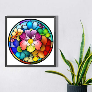 Glass Painting 40*40CM(Picture) Full Round Drill Diamond Painting
